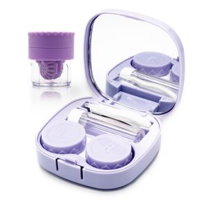 Candy Color Contact Lens Case Travel Kit with Lens Cleaner