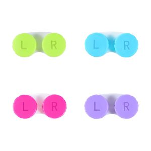 Colorful Contact Lens Case Box Holder Container Soak Storage Kit