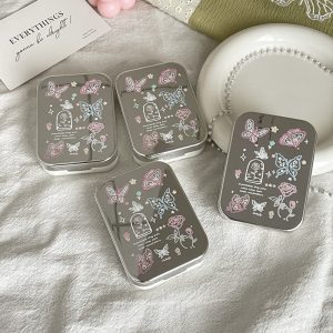 Color Contact Lens Case Fantasy Butterflies