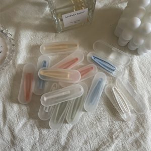 Extended Morandi Pure Color Matte Finish Contact Lens Remover Tool