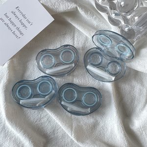 Transparent Heart Contact Lens Case