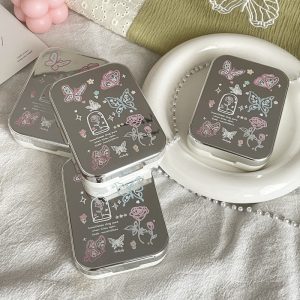 Color Contact Lens Case Fantasy Butterflies