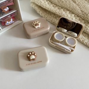 Color Contact Lens Case Cat's Paw