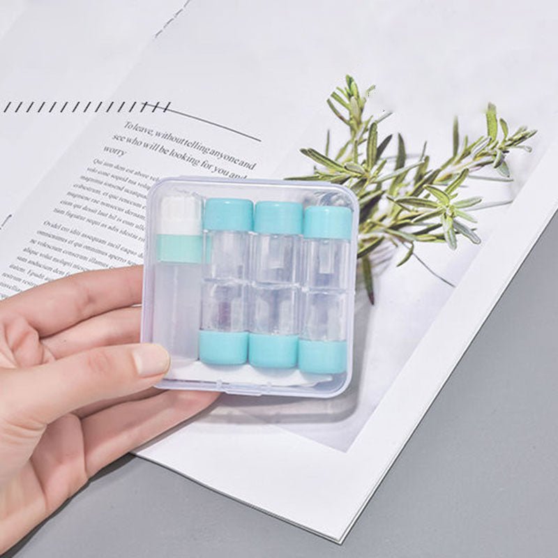 Parallel 3-Piece Set Contacts Lenses Case Travel Kit